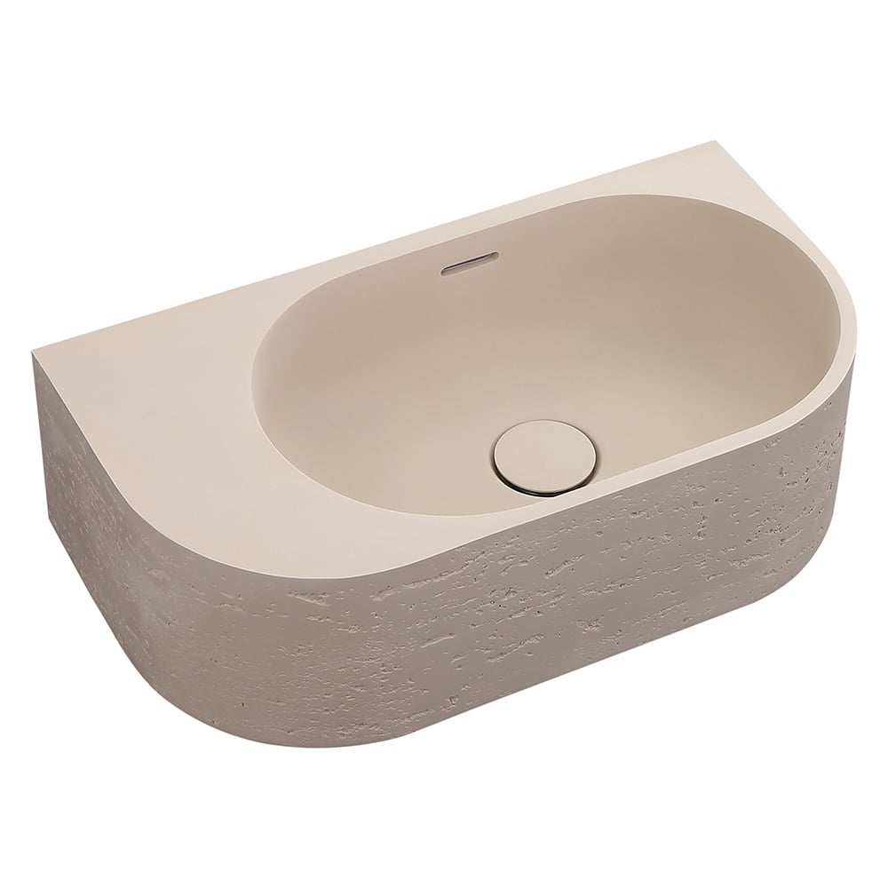 Elysia 500mm Organic Solid Surface Wall Hung Basin