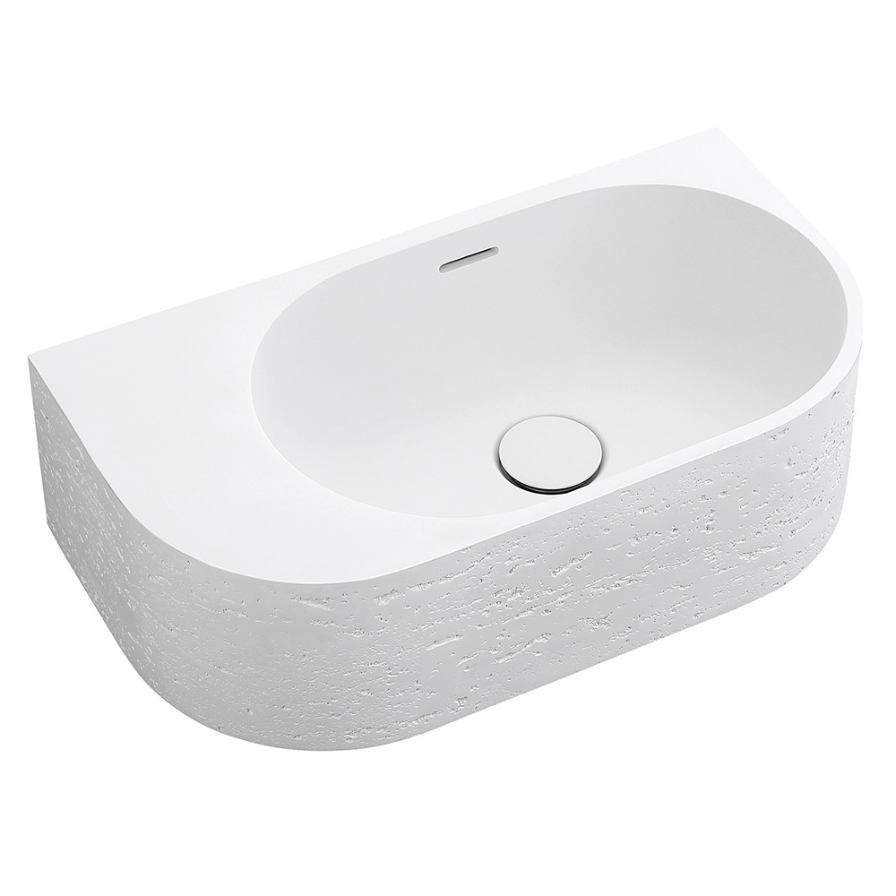 Elysia 500mm Organic Solid Surface Wall Hung Basin