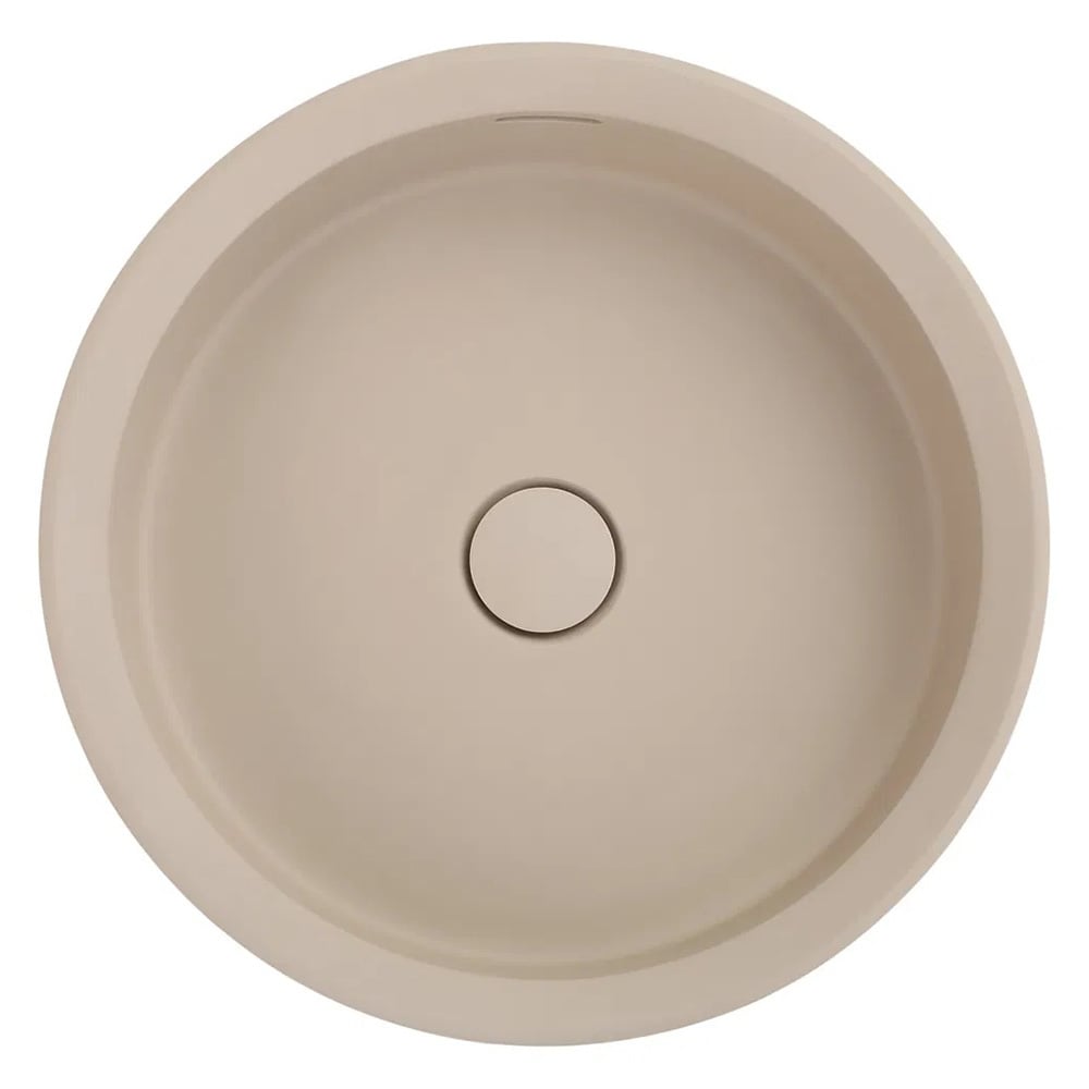 Calypsa 430mm Round Solid Surface Semi-Inset Basin