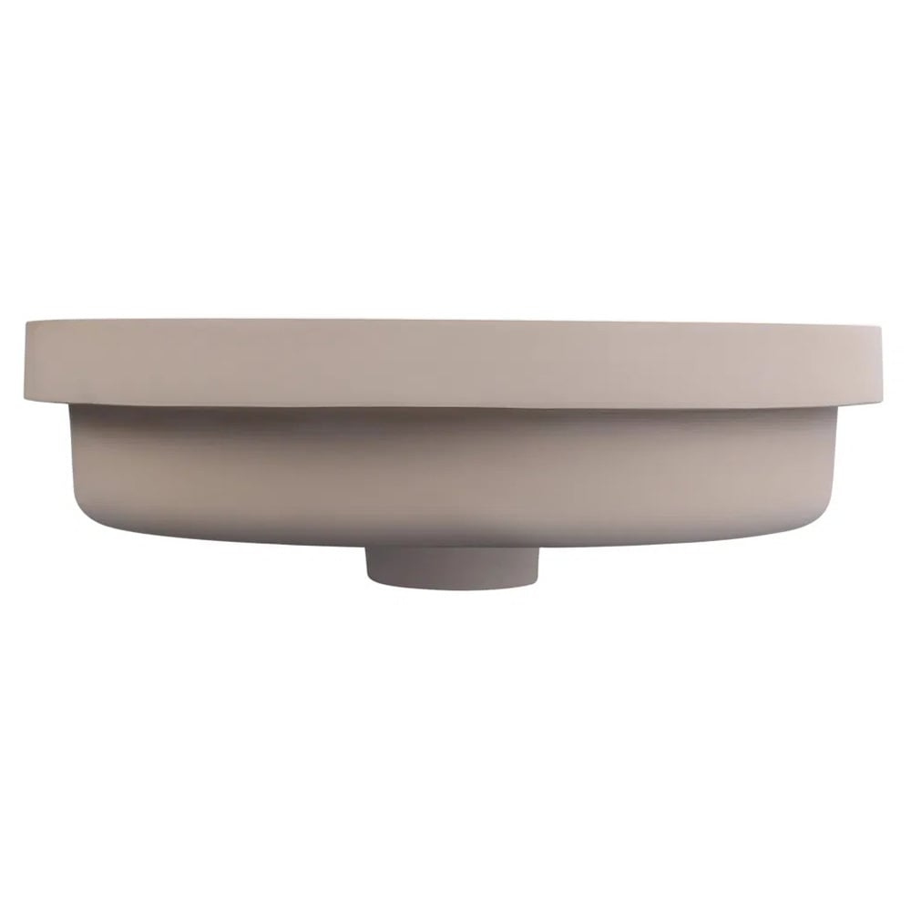 Calypsa 430mm Round Solid Surface Semi-Inset Basin