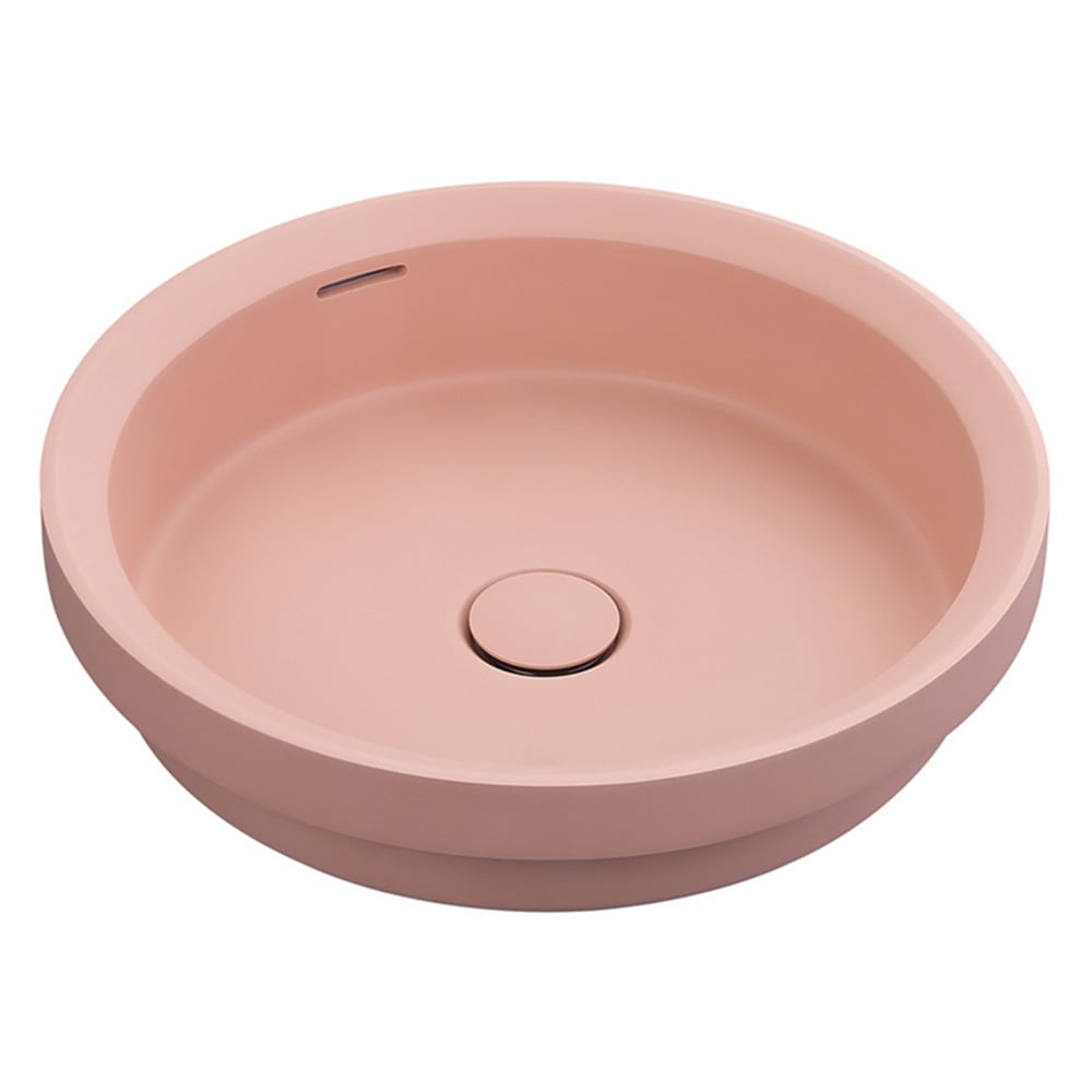 Calypsa 430mm Round Solid Surface Semi-Inset Basin