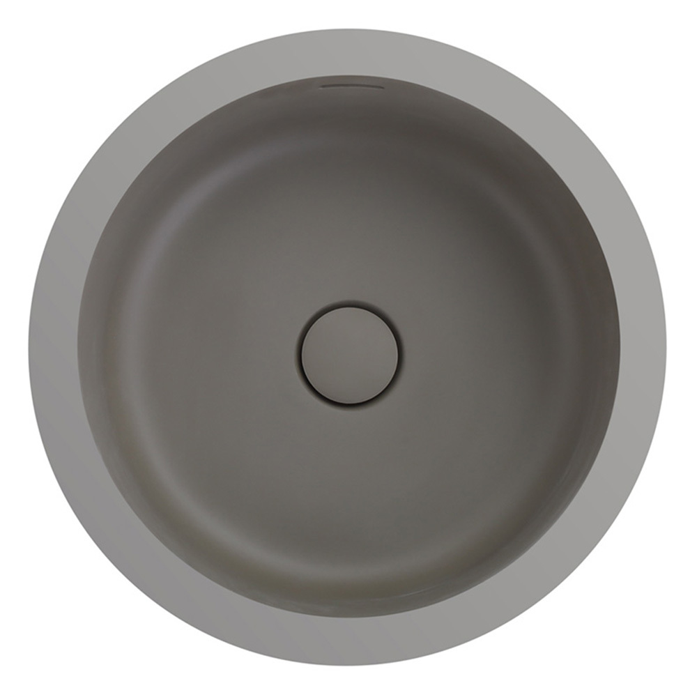Kalos 400mm Round Solid Surface Undermount Basin