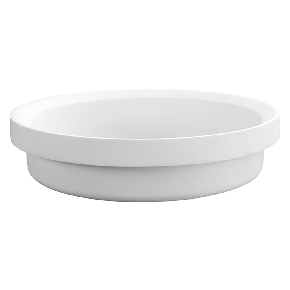 Calypsa 430mm Round Solid Surface Semi-Inset Basin