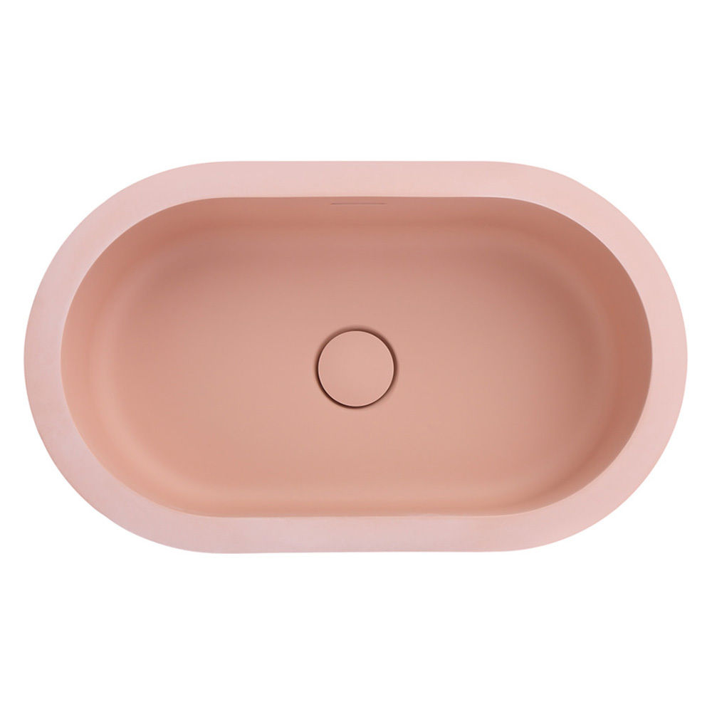 Doros 530mm Oval Solid Surface Undermount Basin