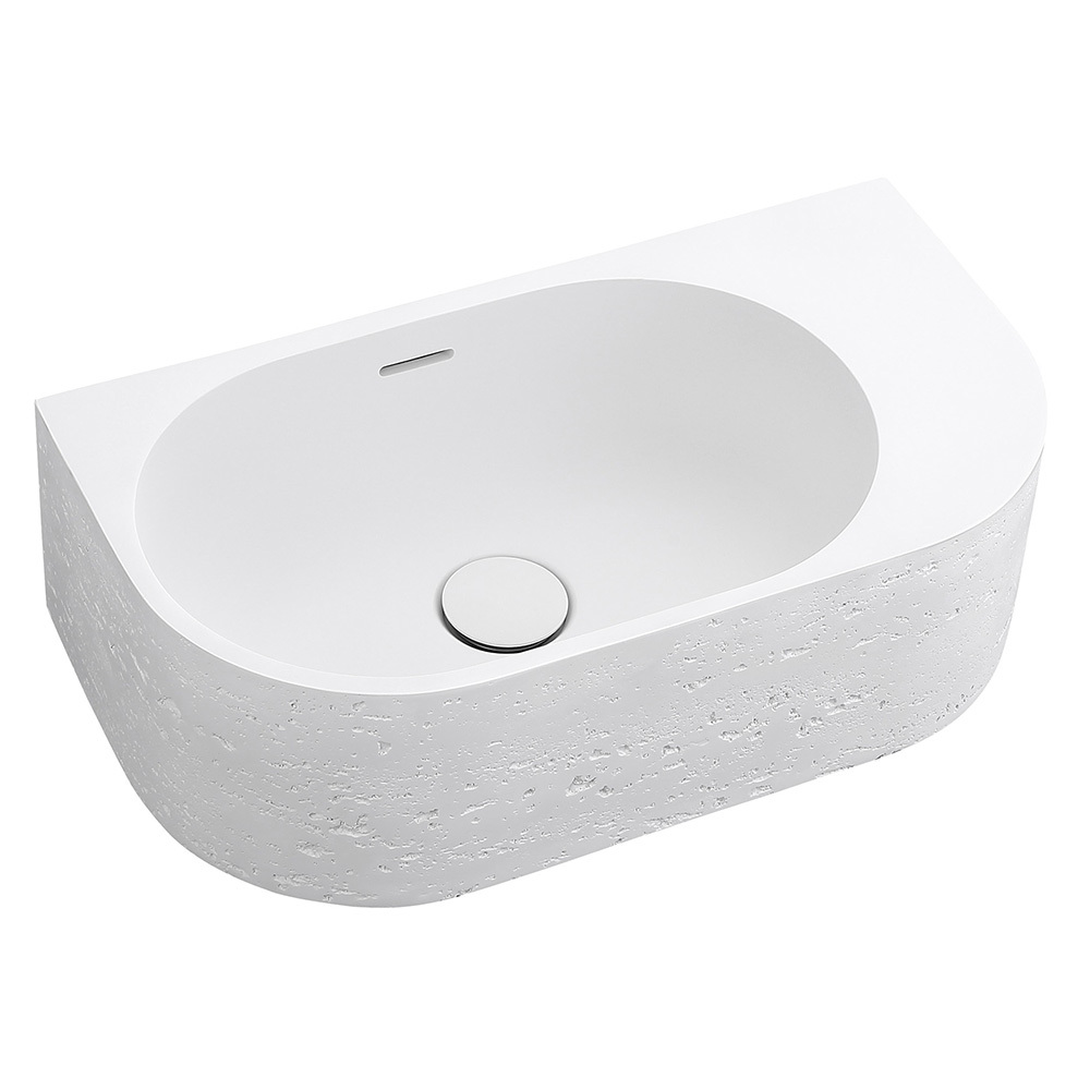 Elysia 500mm Organic Solid Surface Wall Hung Basin