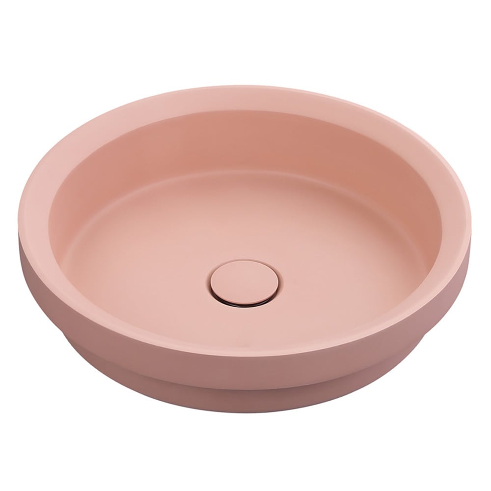 Calypsa 430mm Round Solid Surface Semi-Inset Basin