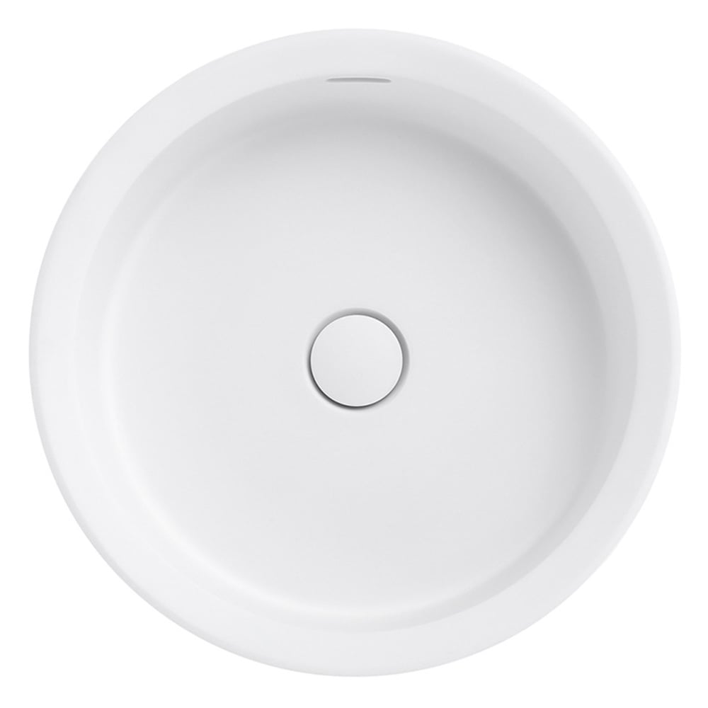 Calypsa 430mm Round Solid Surface Semi-Inset Basin