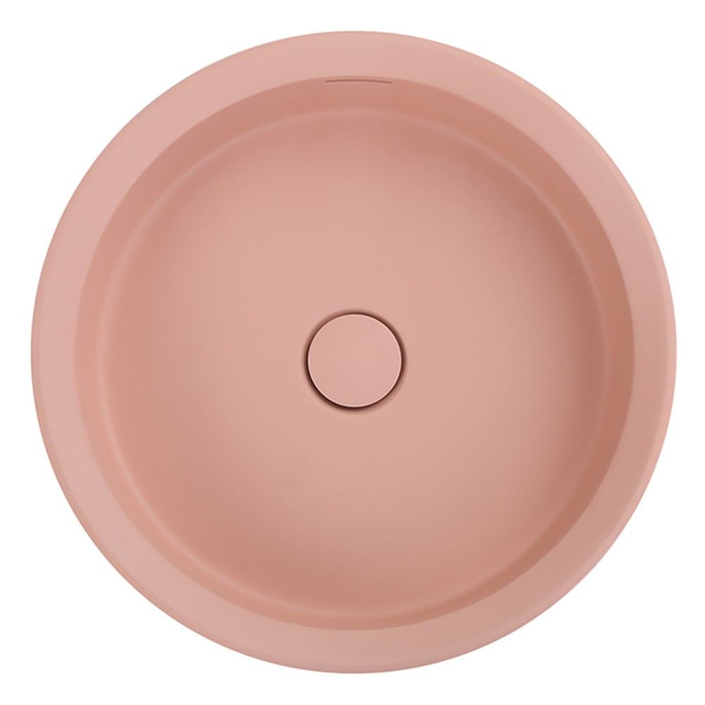 Calypsa 430mm Round Solid Surface Semi-Inset Basin