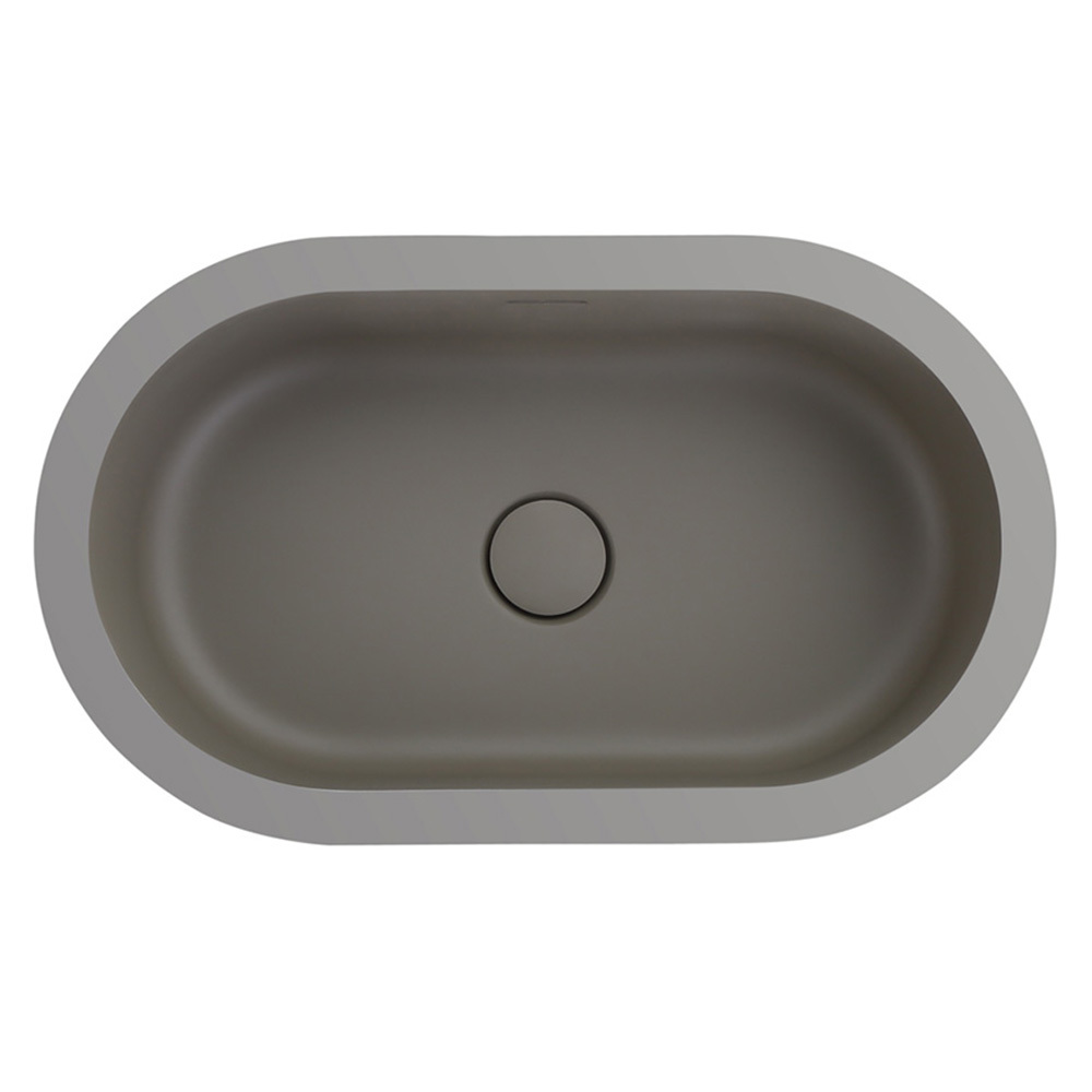 Doros 530mm Oval Solid Surface Undermount Basin