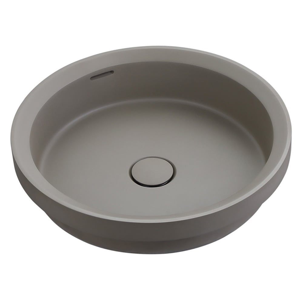 Calypsa 430mm Round Solid Surface Semi-Inset Basin