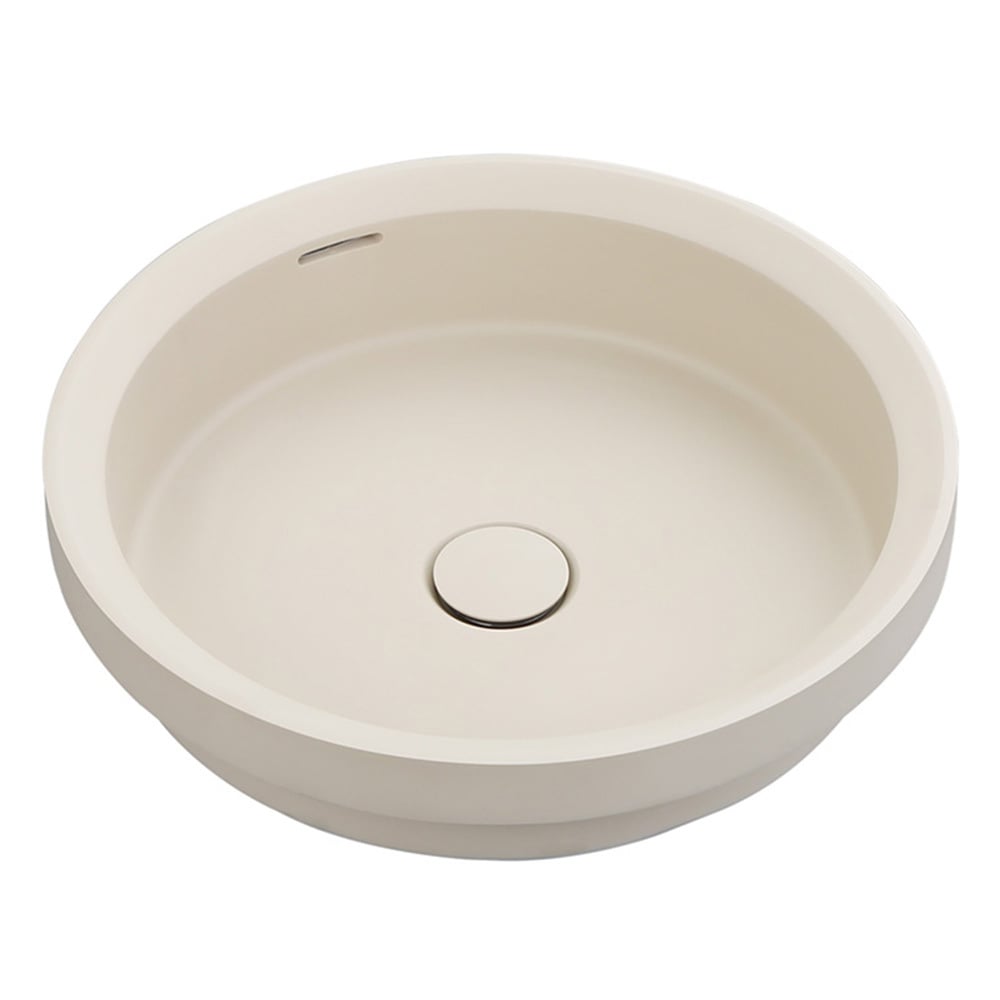Calypsa 430mm Round Solid Surface Semi-Inset Basin