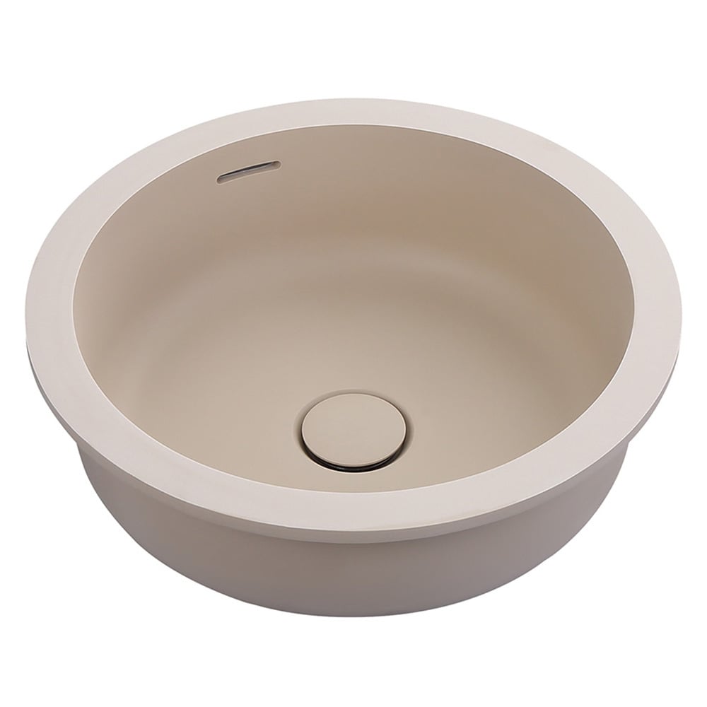 Kalos 400mm Round Solid Surface Undermount Basin