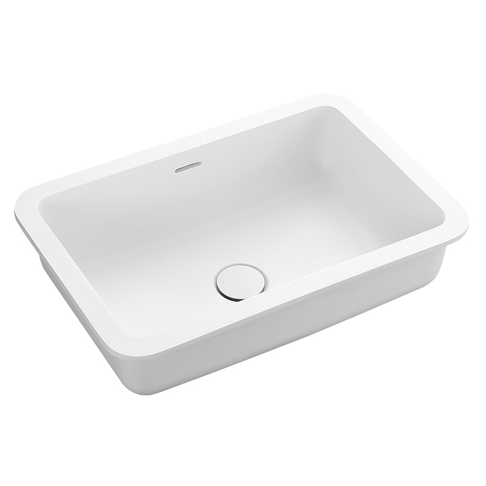Thalios 530mm Rectangular Solid Surface Undermount Basin