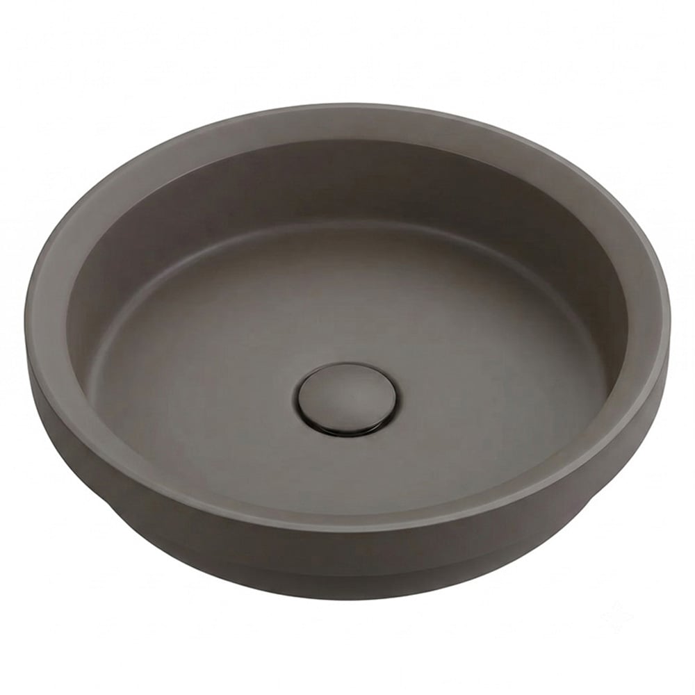 Calypsa 430mm Round Solid Surface Semi-Inset Basin