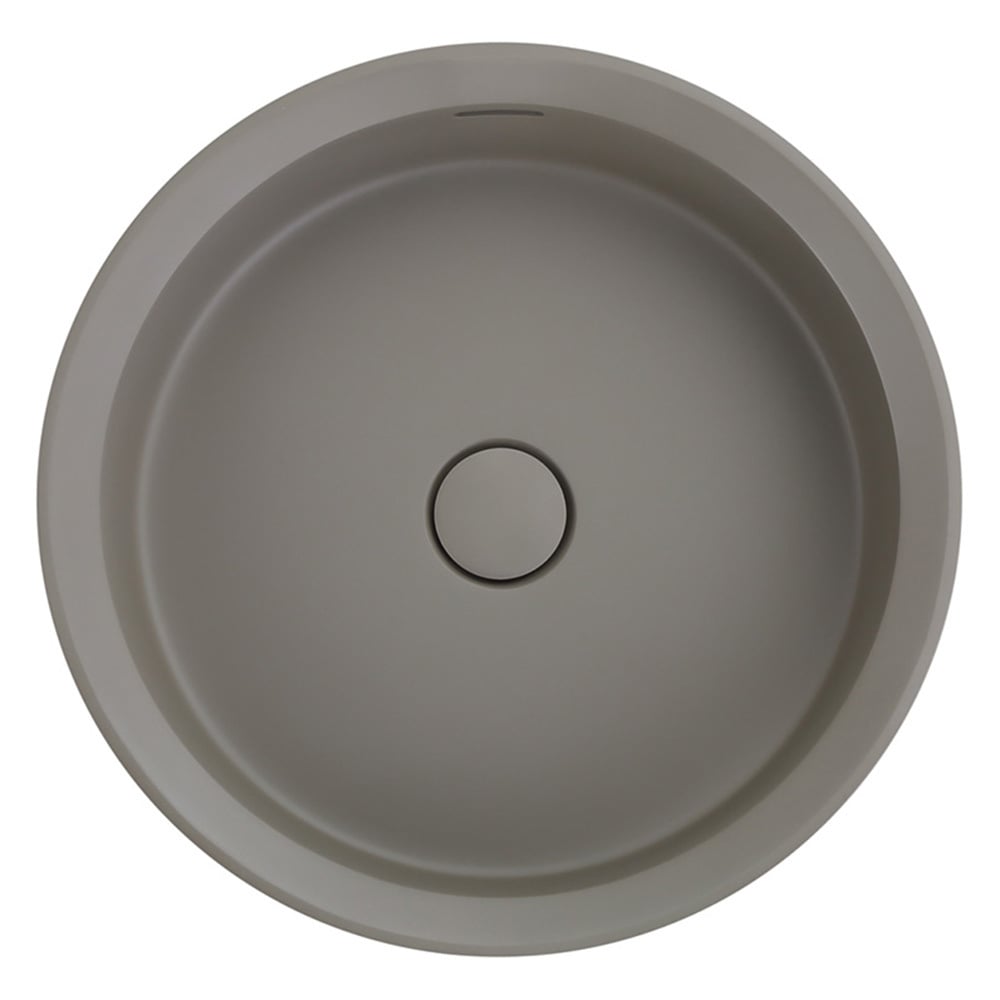 Calypsa 430mm Round Solid Surface Semi-Inset Basin