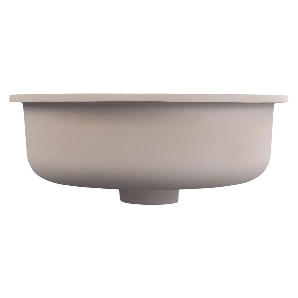 Kalos 400mm Round Solid Surface Undermount Basin