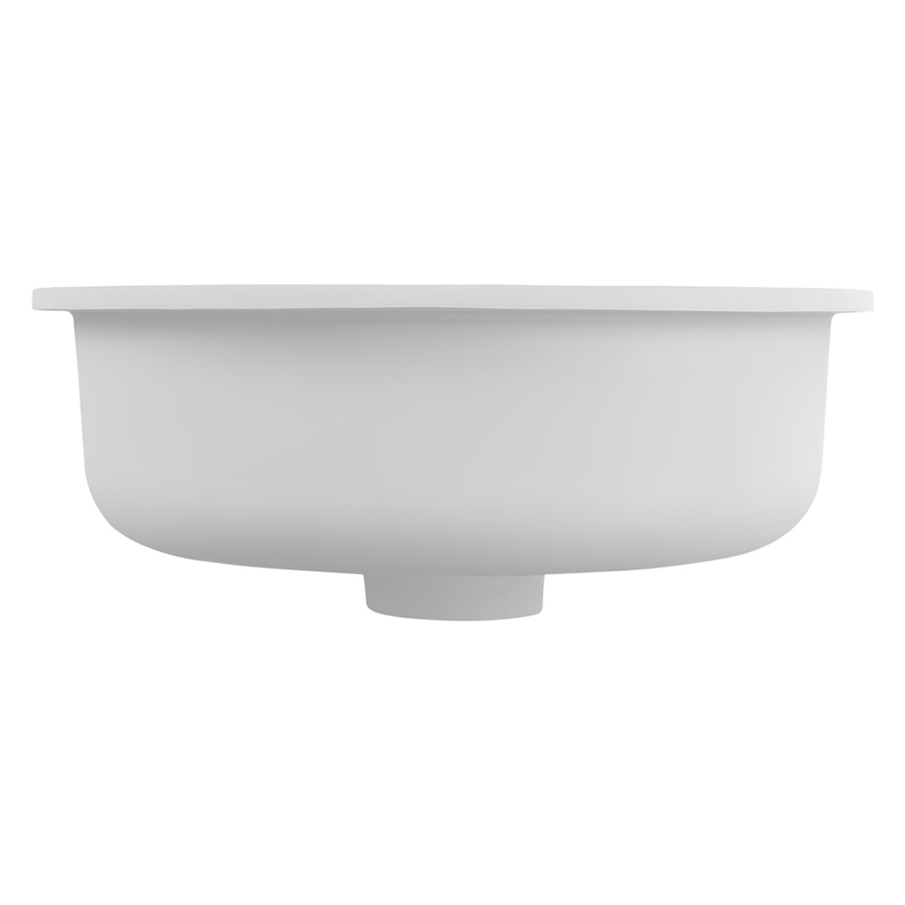 Kalos 400mm Round Solid Surface Undermount Basin