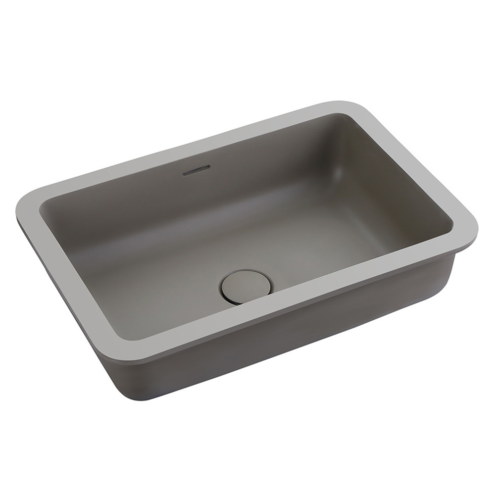 Thalios 530mm Rectangular Solid Surface Undermount Basin
