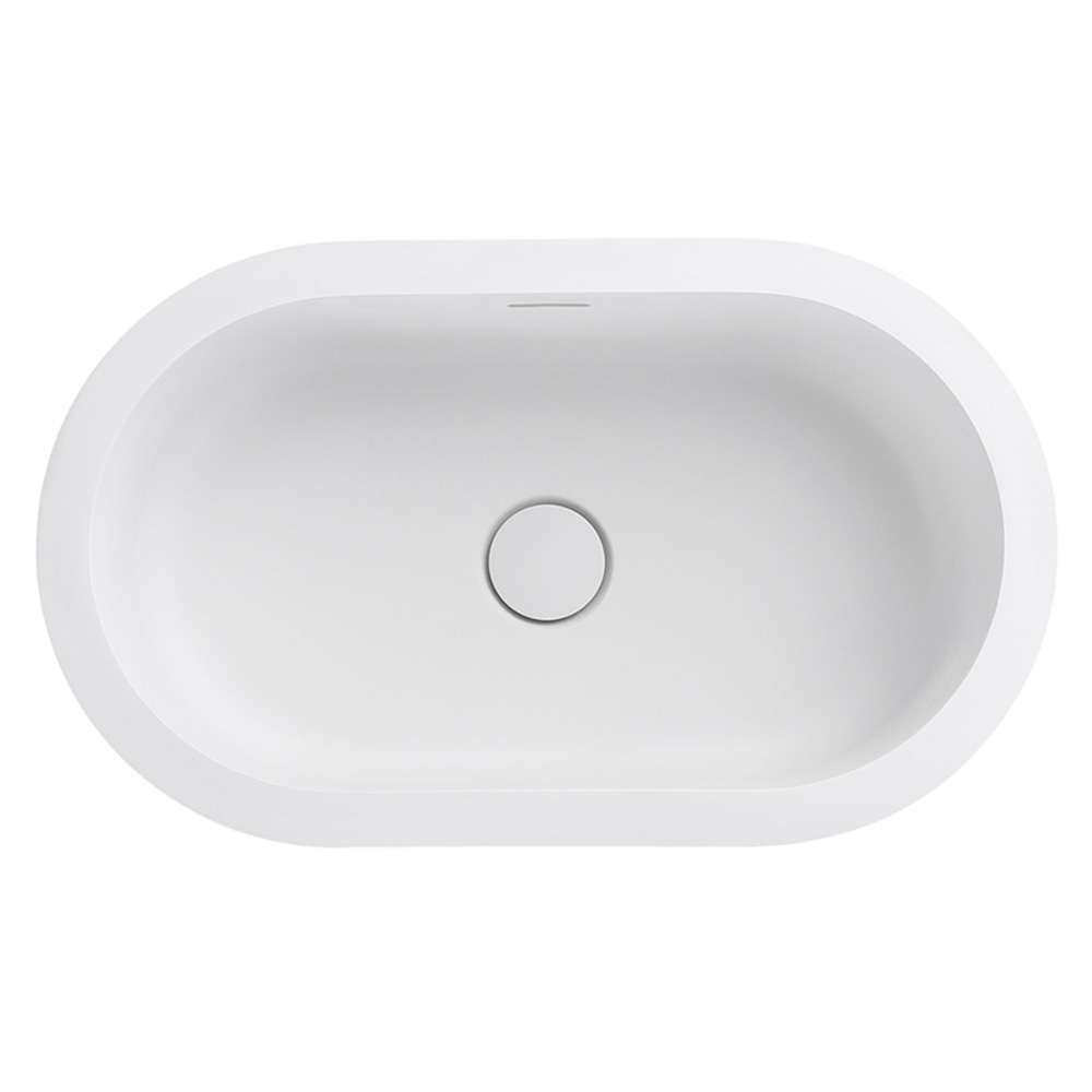Doros 530mm Oval Solid Surface Undermount Basin