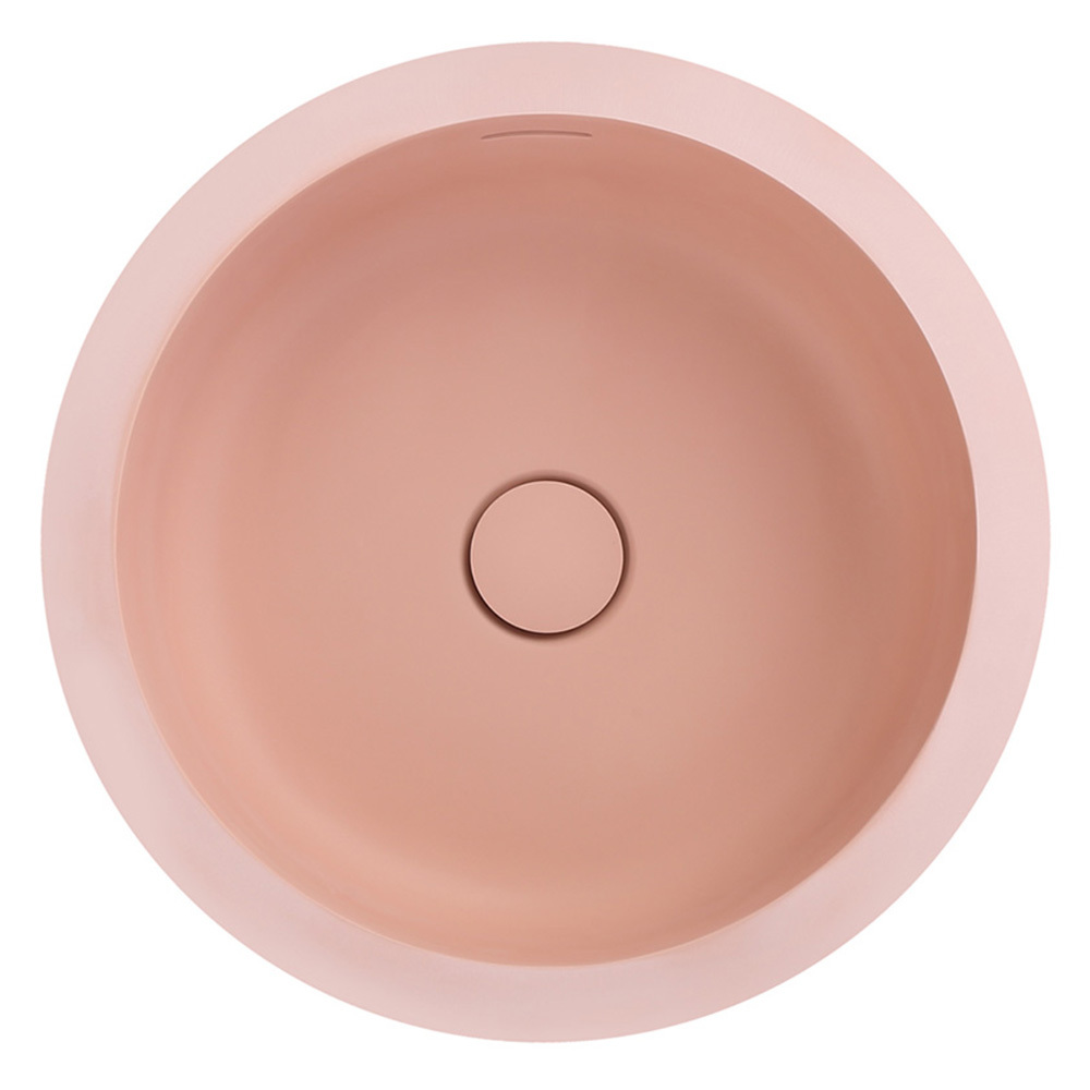 Kalos 400mm Round Solid Surface Undermount Basin