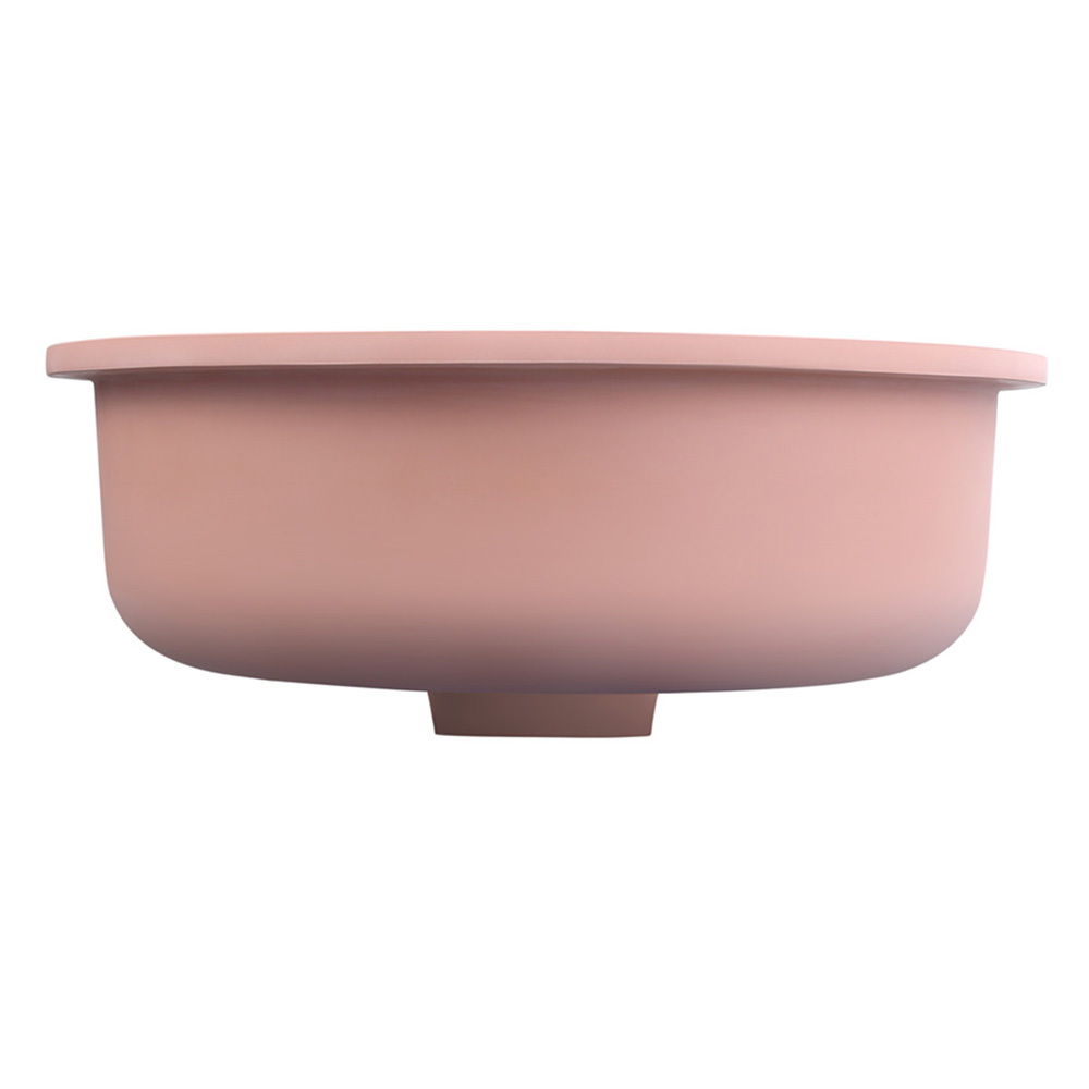 Kalos 400mm Round Solid Surface Undermount Basin