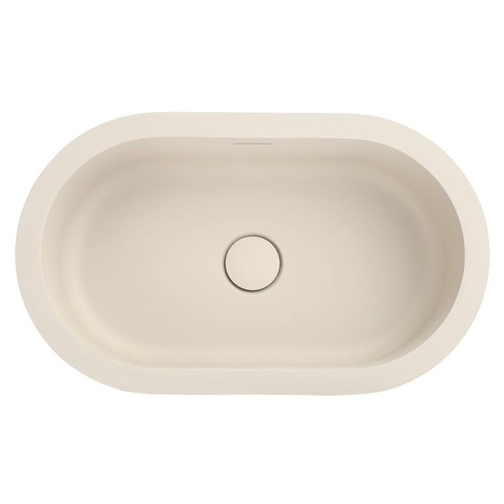 Doros 530mm Oval Solid Surface Undermount Basin