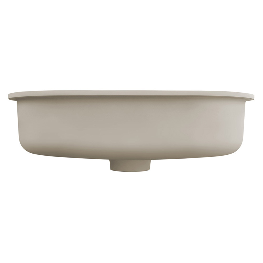 Doros 530mm Oval Solid Surface Undermount Basin