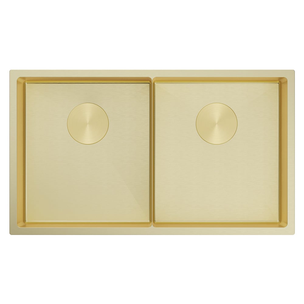 Luminare 760mm Undermount Double Stainless Steel Kitchen Sink