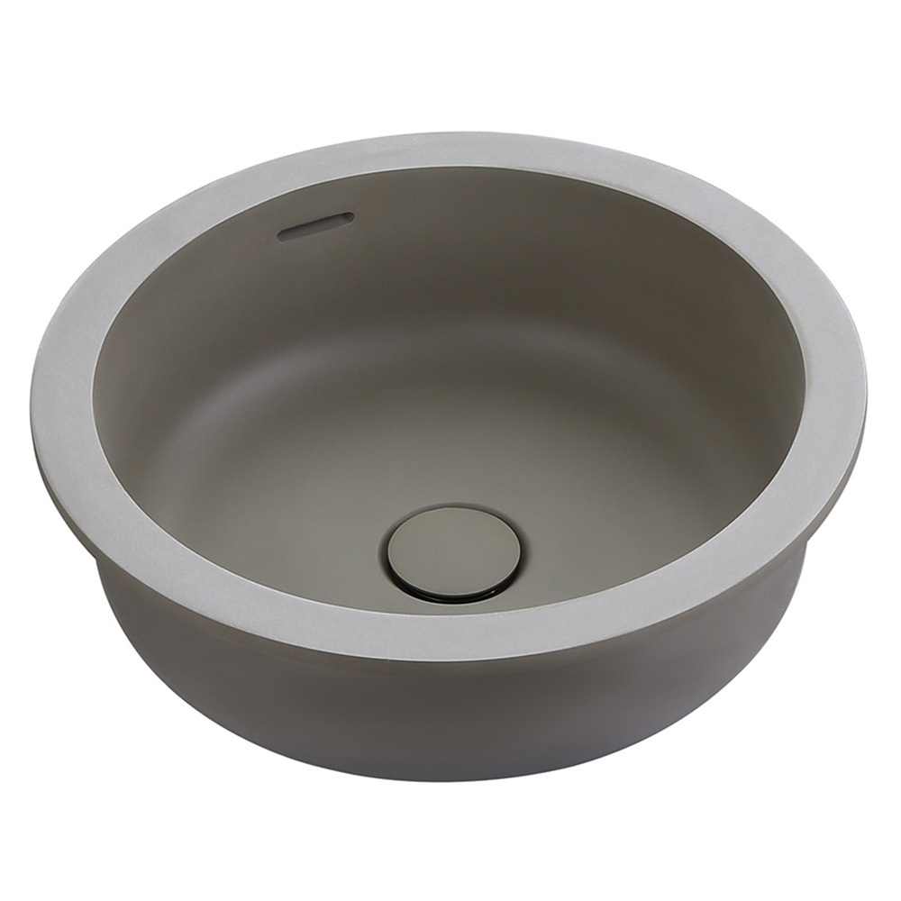 Kalos 400mm Round Solid Surface Undermount Basin