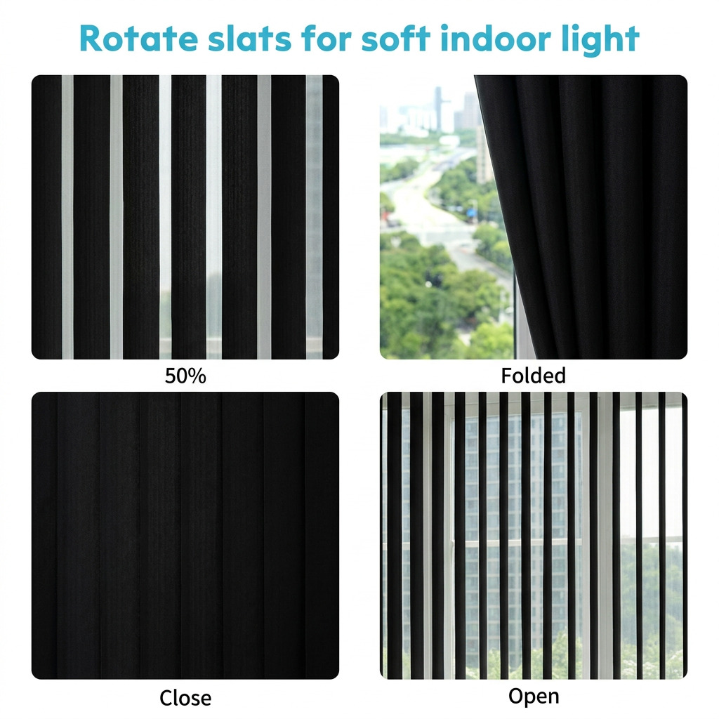 Wavea Light Filtering Vertical Blind