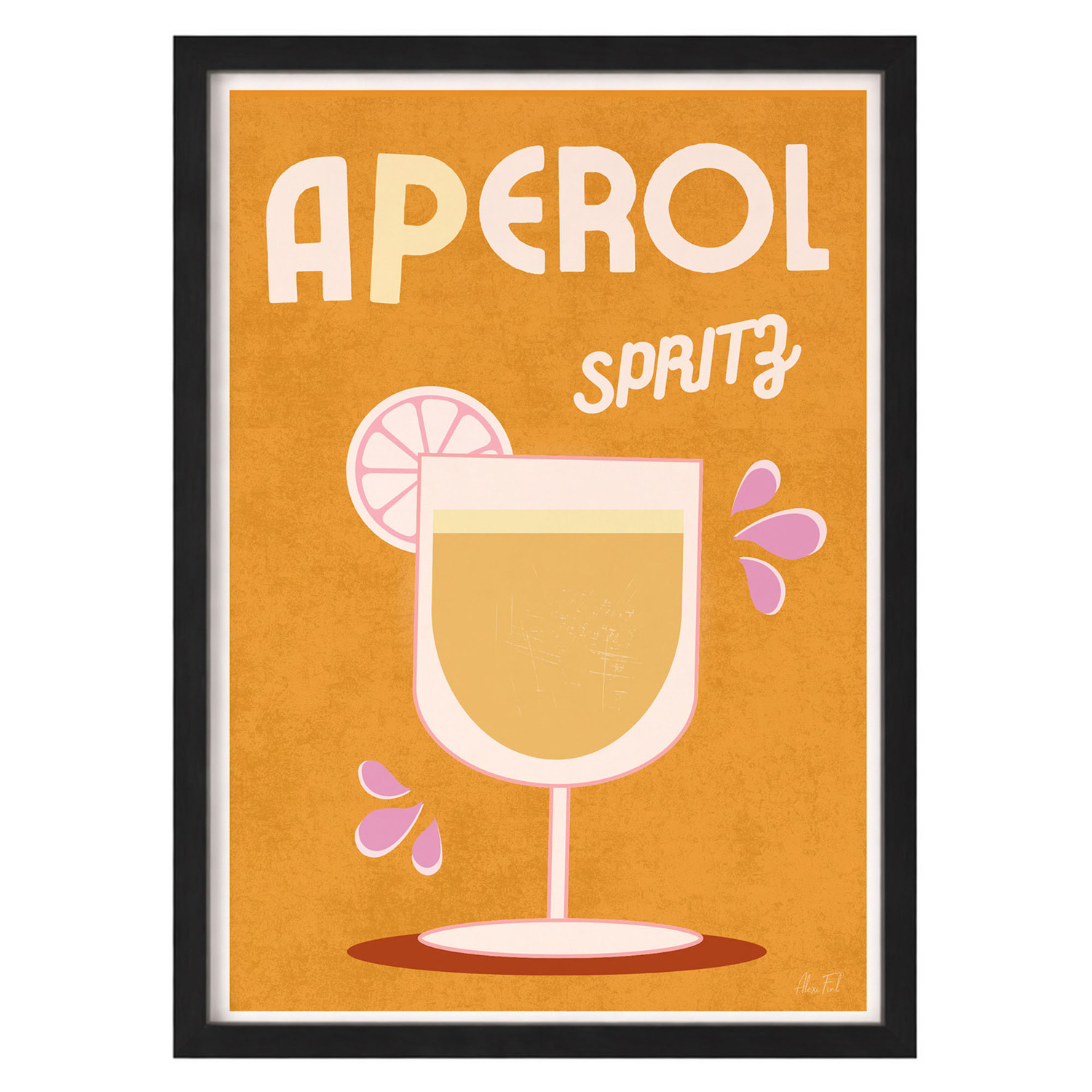 Aperol Spritz Framed Paper Print Wall Art