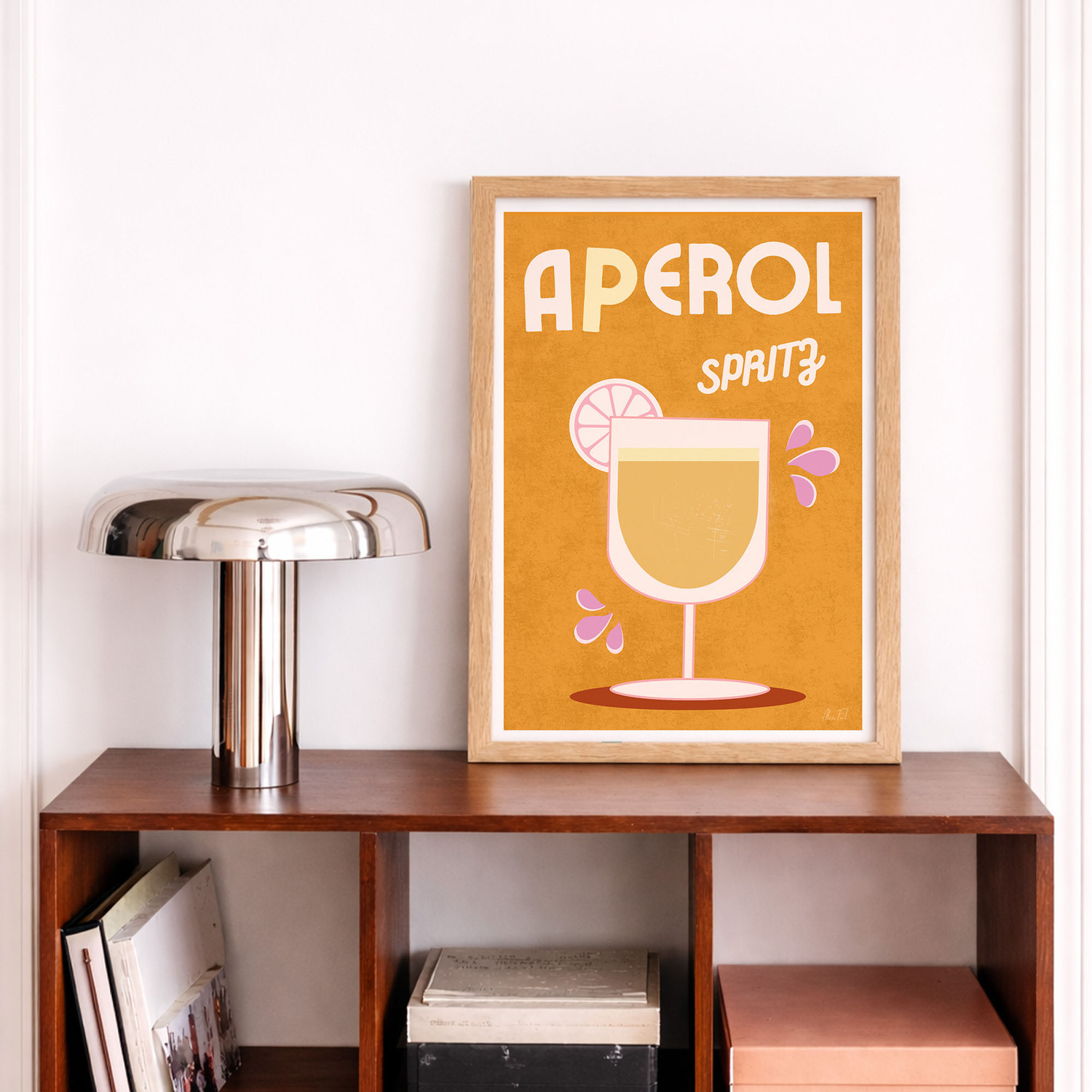 Aperol Spritz Framed Paper Print Wall Art