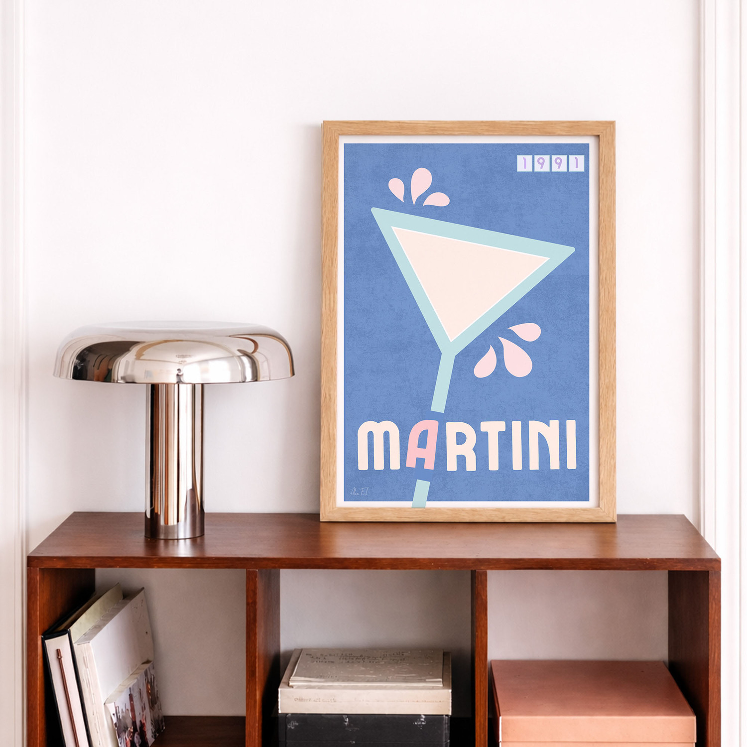 Classic Martini Framed Paper Print Wall Art