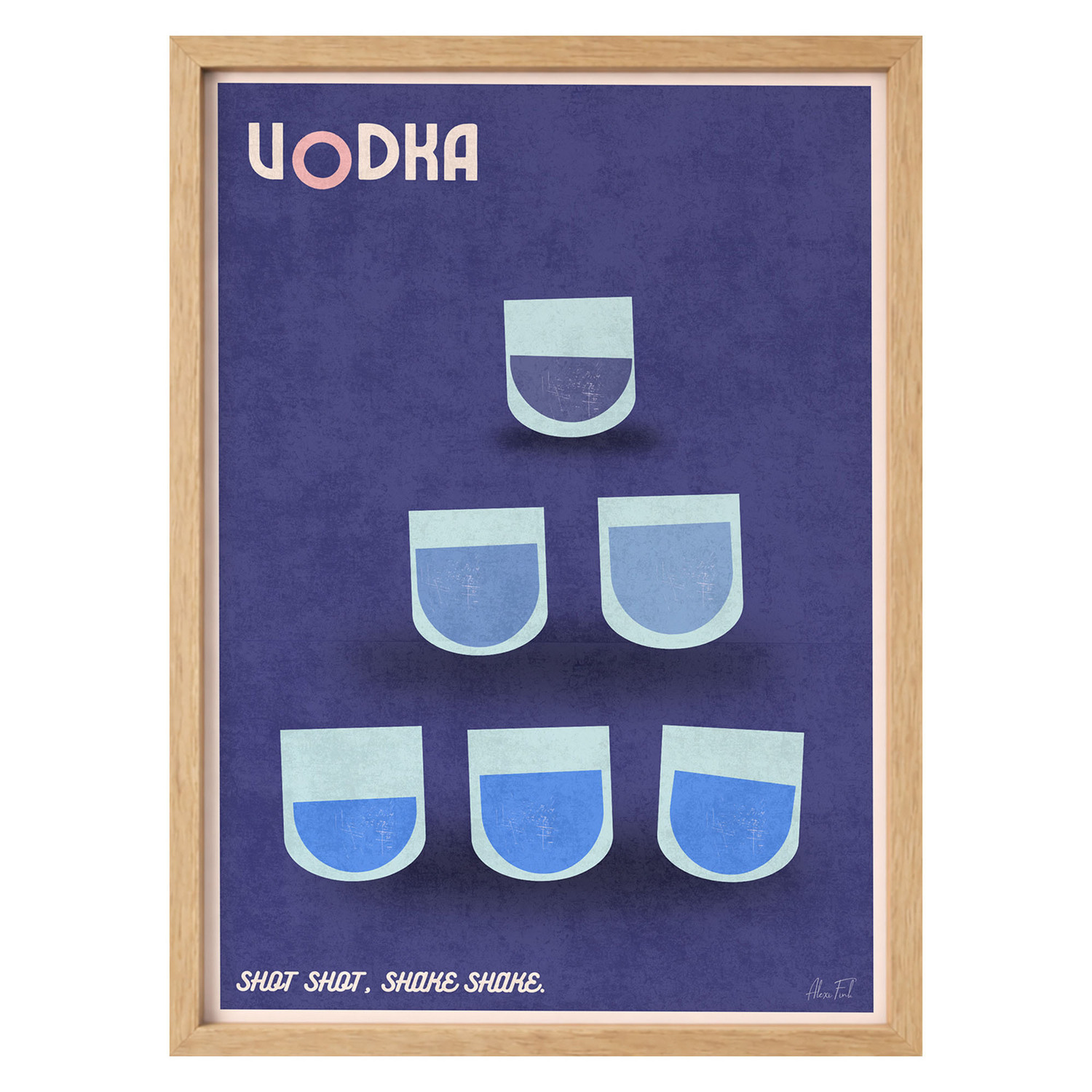Vodka Framed Paper Print Wall Art