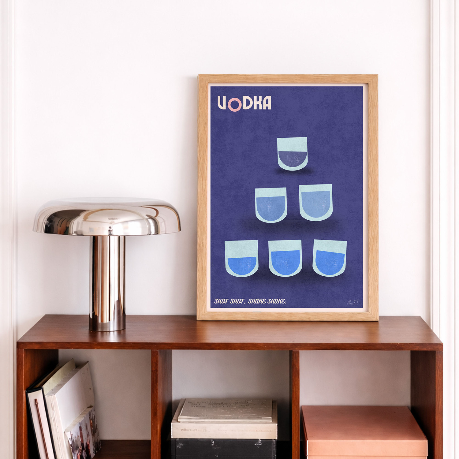 Vodka Framed Paper Print Wall Art