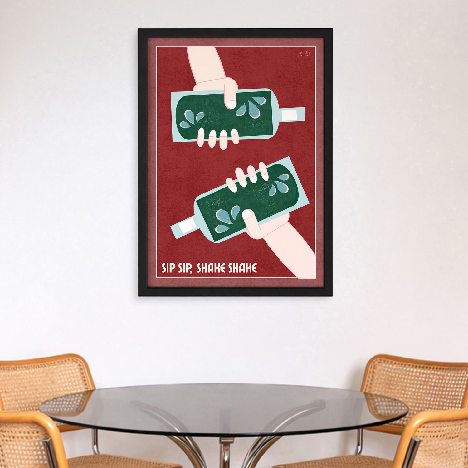 Shake Shake Framed Paper Print Wall Art