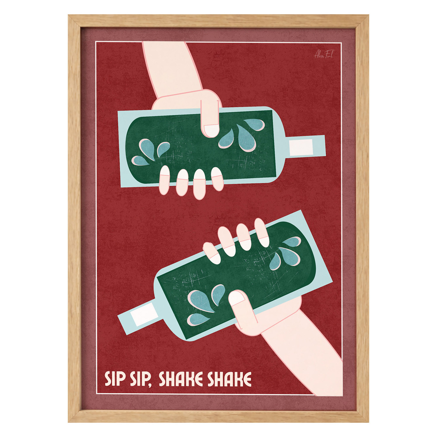 Shake Shake Framed Paper Print Wall Art