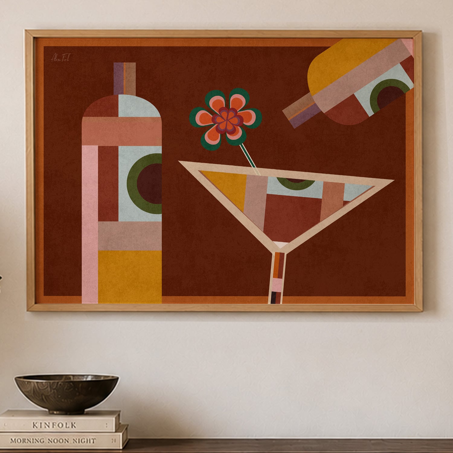Bar Palermo Framed Paper Print Wall Art