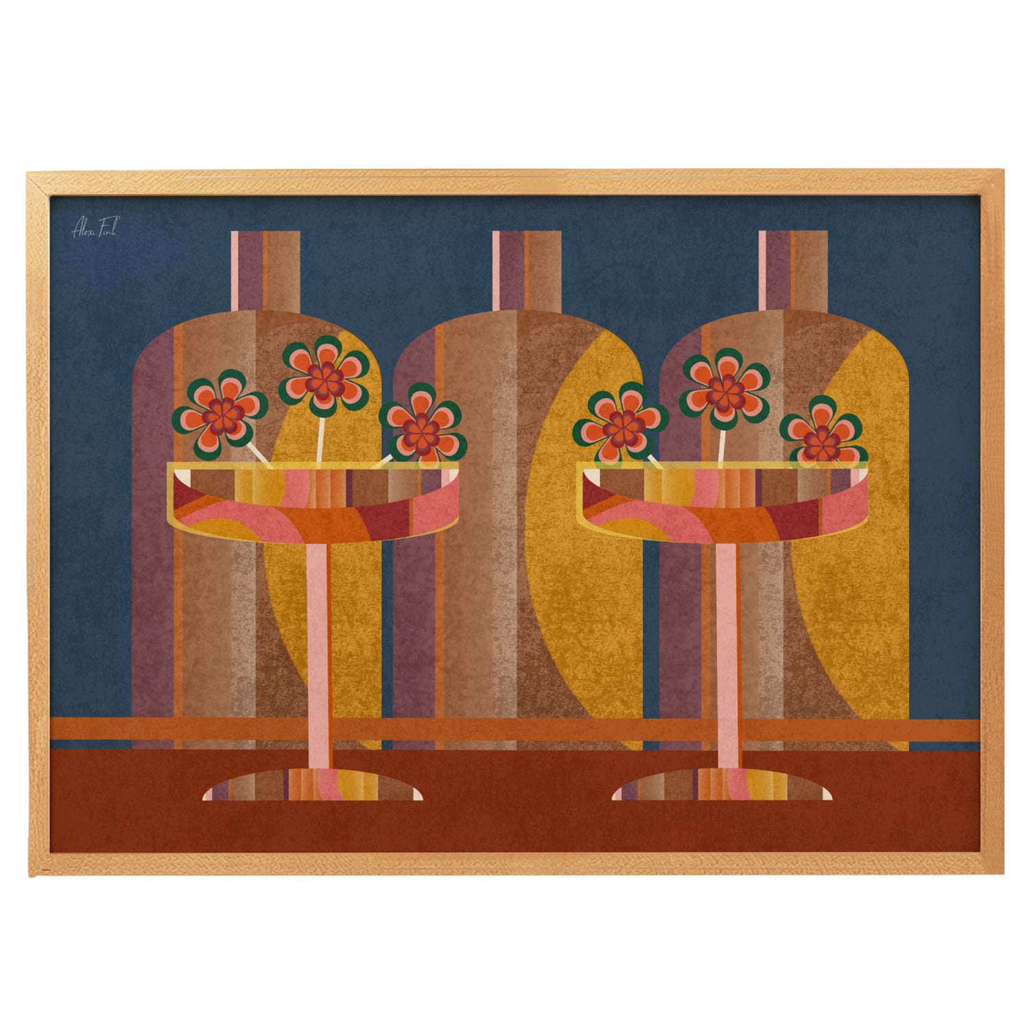 Bar Budapest Framed Paper Print Wall Art