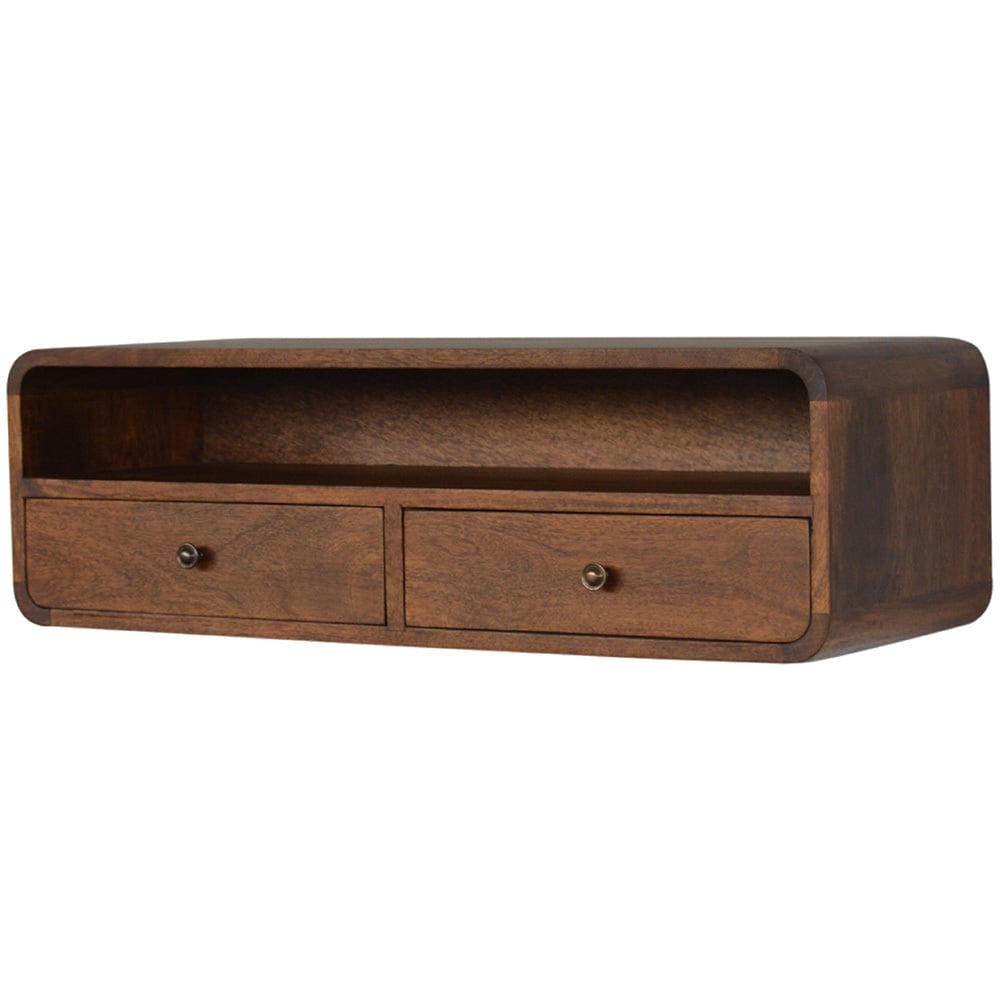 Mikhail Mango Wood Wall-Mounted Console Table