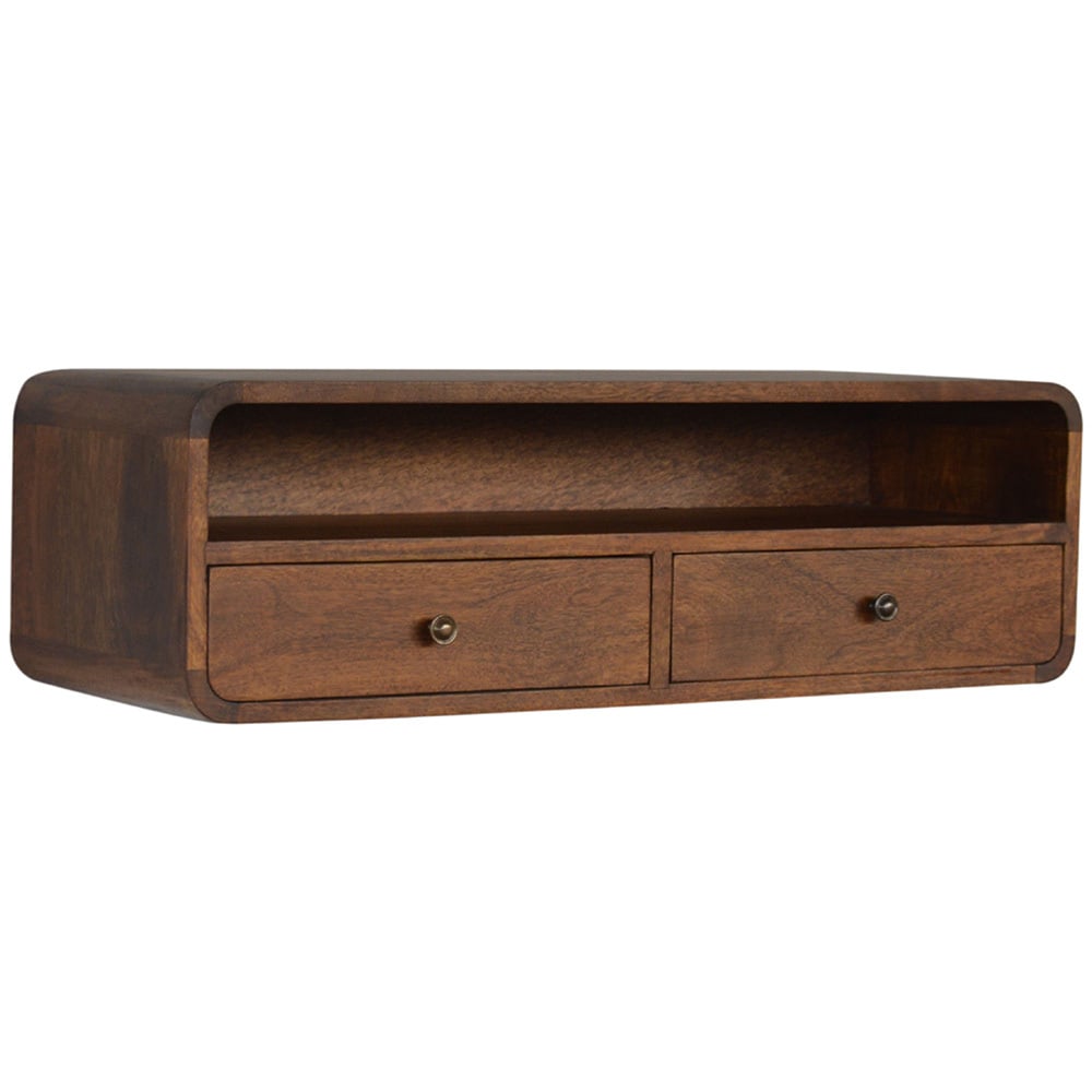 Mikhail Mango Wood Wall-Mounted Console Table