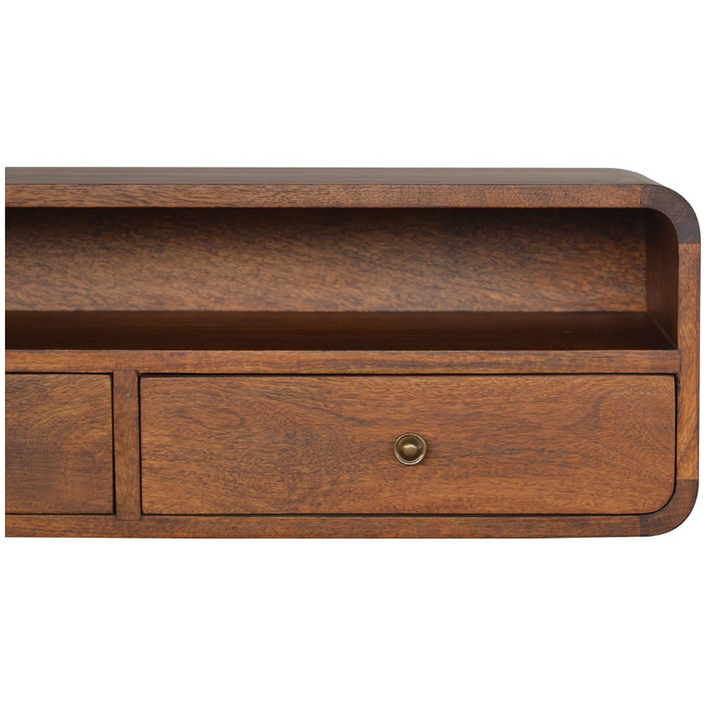 Mikhail Mango Wood Wall-Mounted Console Table