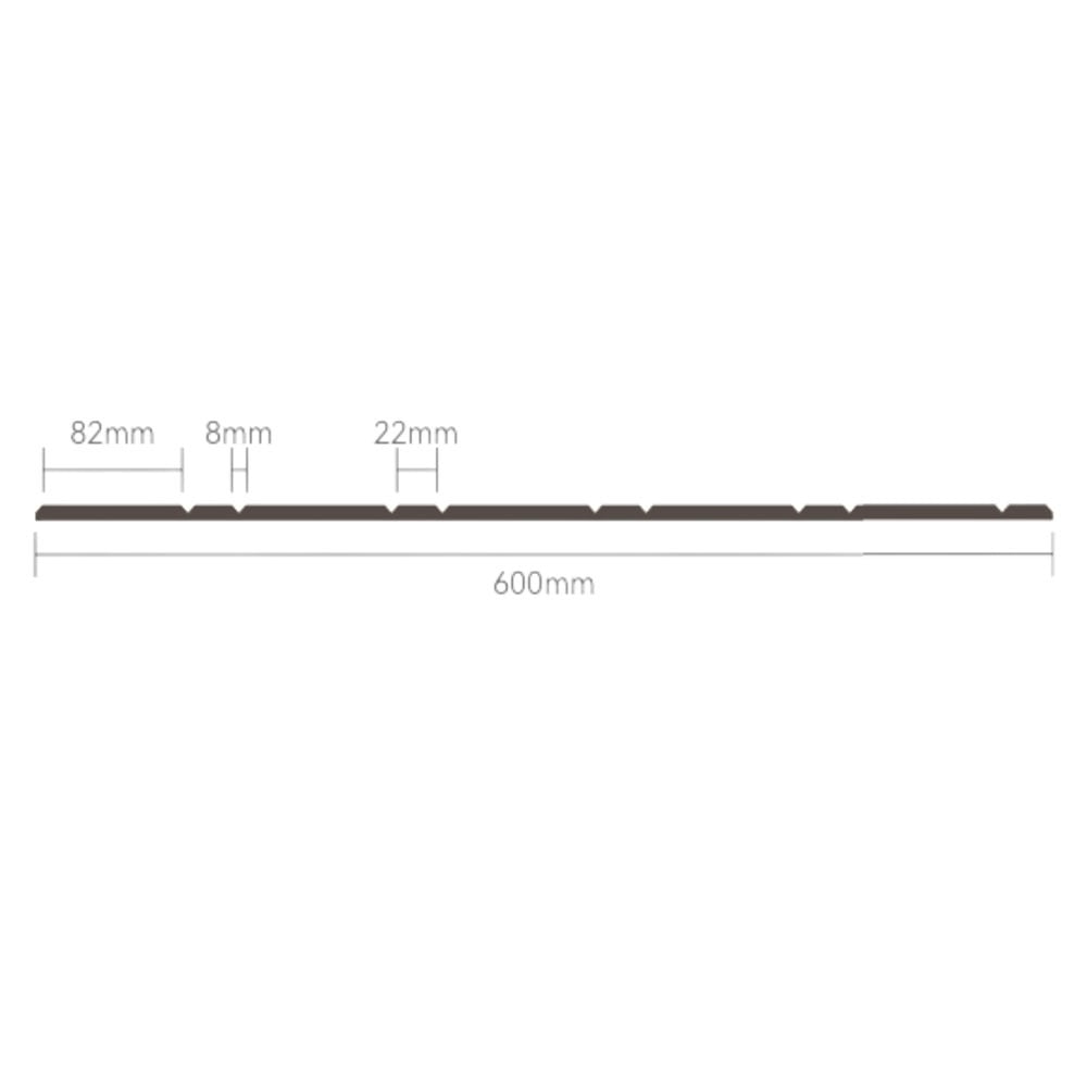 Acoura Space 1200 x 600mm Self-Adhesive Acoustic Slat Wall Panels
