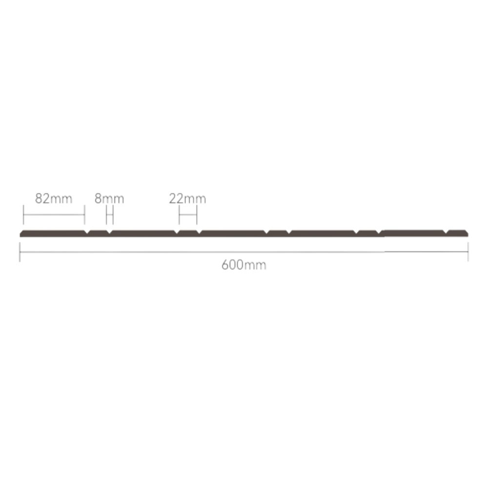 Acoura Space 1200 x 600mm Self-Adhesive Acoustic Slat Wall Panels