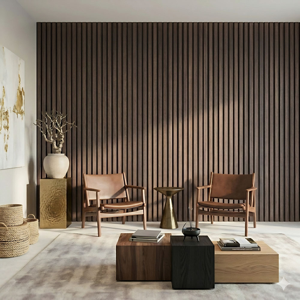 Acoura Space 2700 x 600mm Acoustic Slat Wall Panel