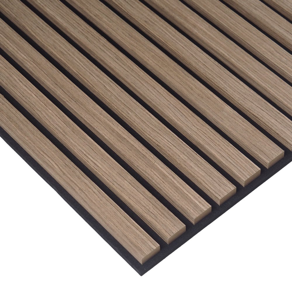 Acoura Space 600 x 600mm Weather Oak Acoustic Slat Wall Panels