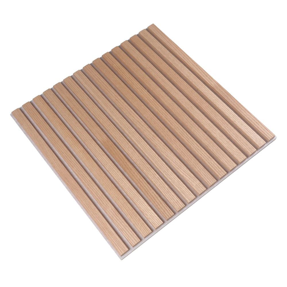 Acoura Space 600 x 600mm Euro Oak Acoustic Slat Wall Panels