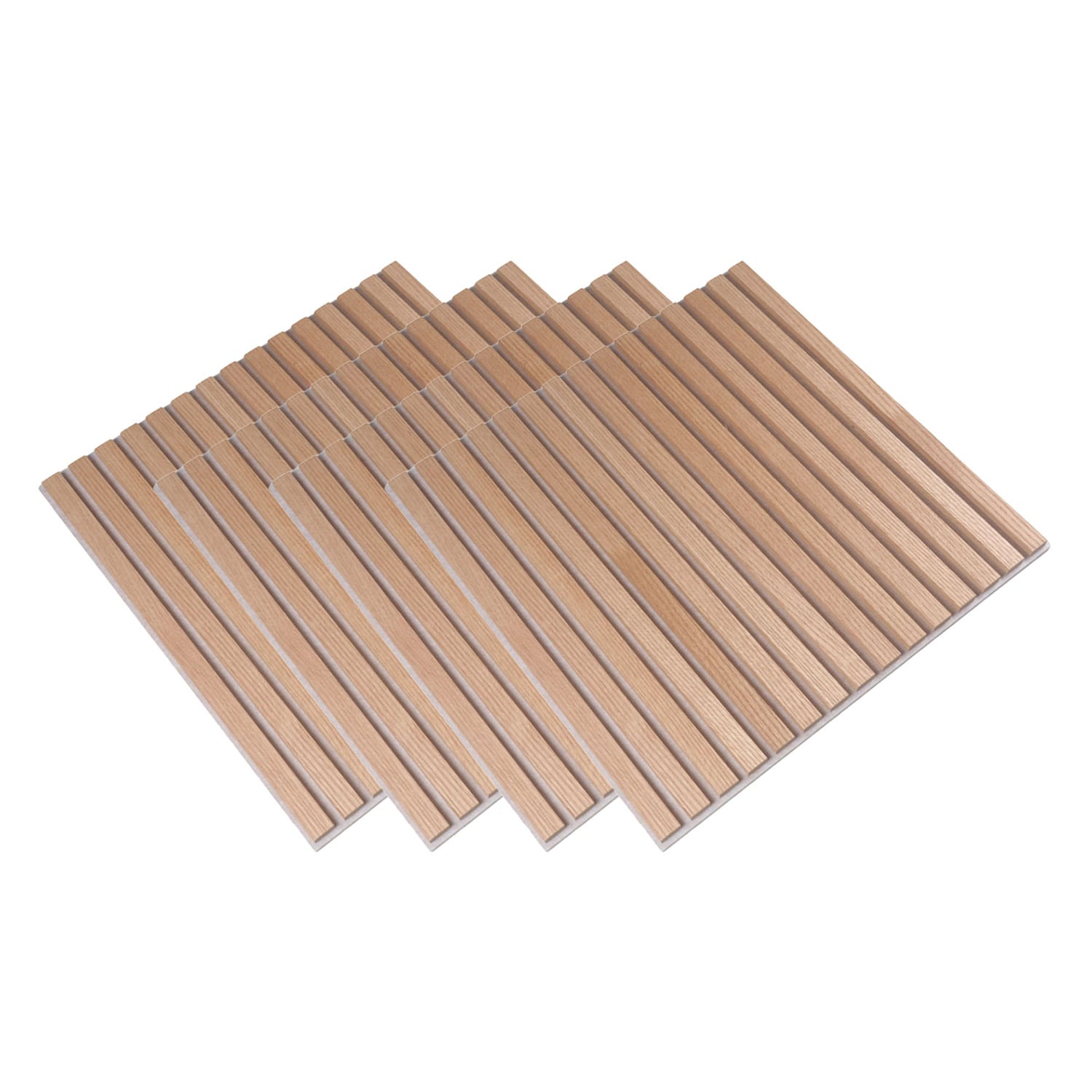 Acoura Space 600 x 600mm Euro Oak Acoustic Slat Wall Panels