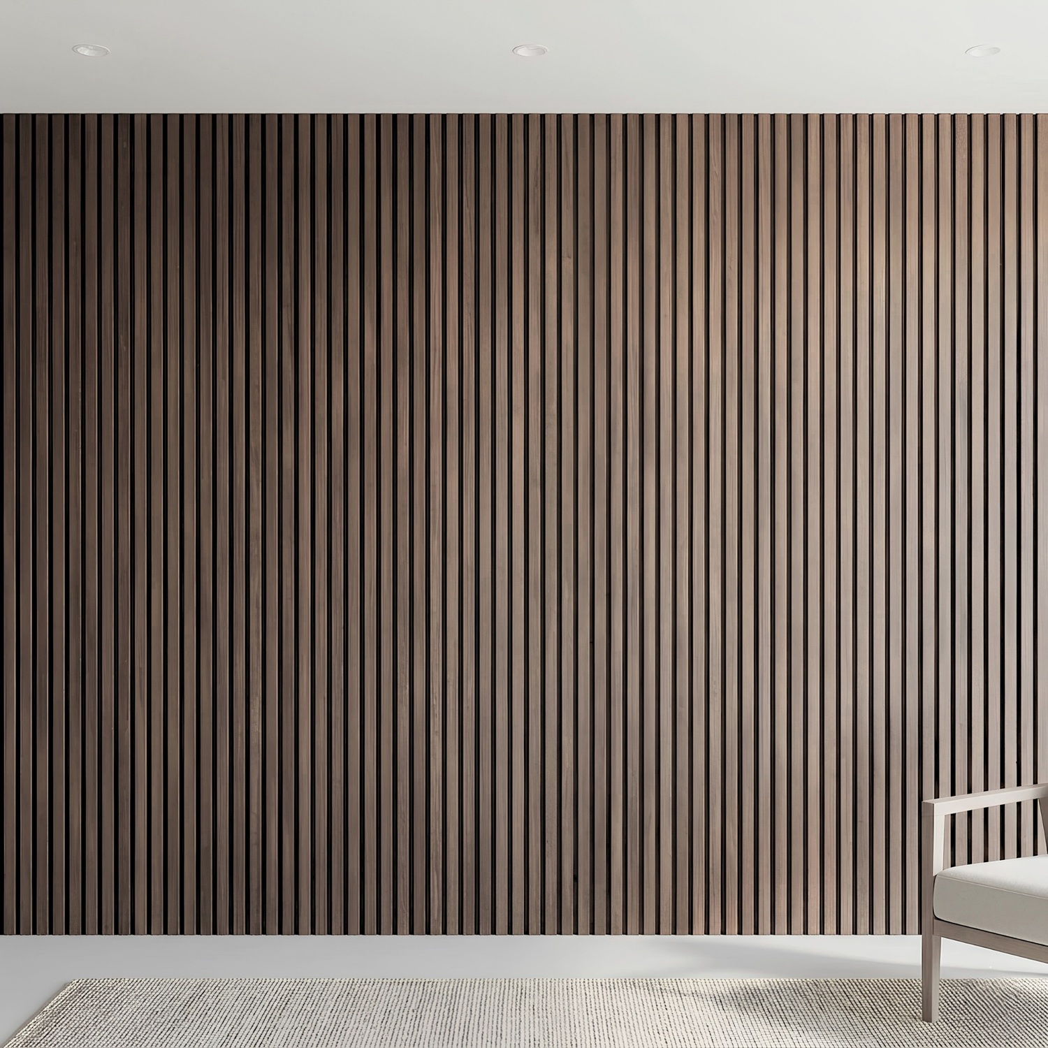 Acoura Space 2700 x 600mm Weather Oak Acoustic Slat Wall Panel