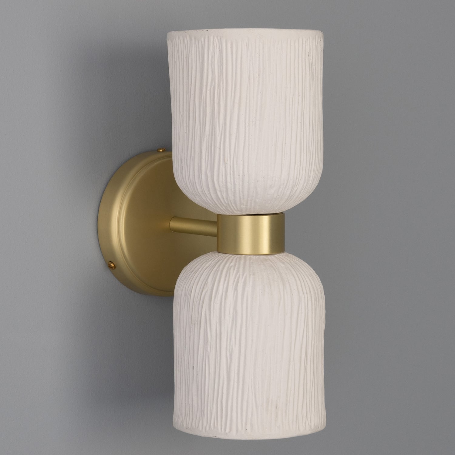 Sakura Ceramic & Brass Up/Down Wall Light